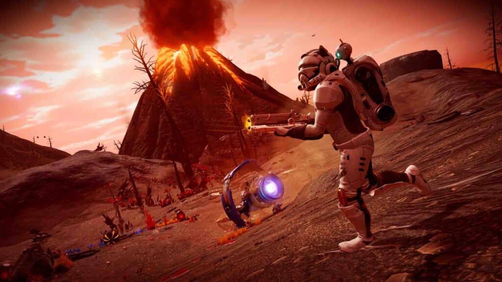 Đối mặt thử thách sinh tồn trong game No Man's Sky. No Man's Sky chiến đấu và sinh tồn trên hành tinh khắc nghiệt.