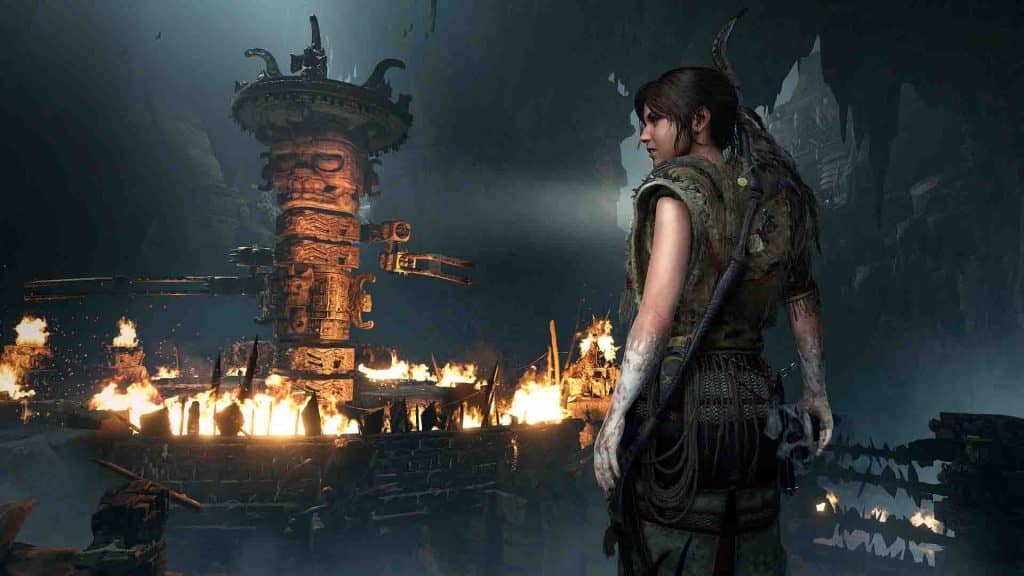 hadow of the Tomb Raider: Hậu quả của một thảm họa Lara Croft chứng kiến khung cảnh đổ nát trong Shadow of the Tomb Raider Definitive Edition