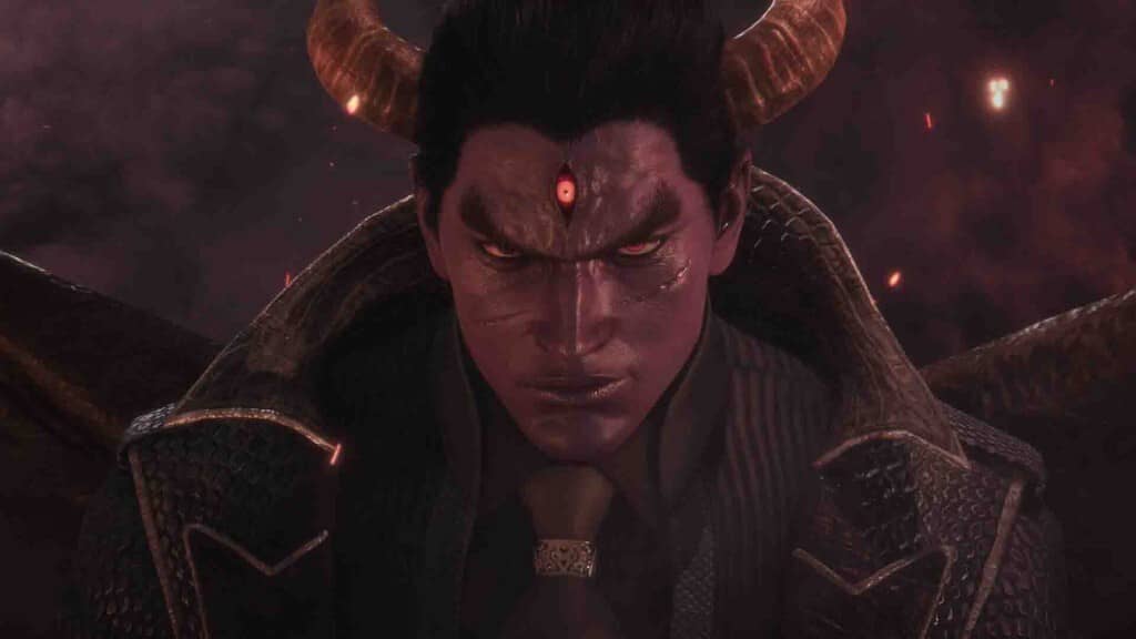 Sức mạnh quỷ dữ của Kazuya trong Tekken 8 gameplay Kazuya Mishima ở trạng thái Devil trong Tekken 8