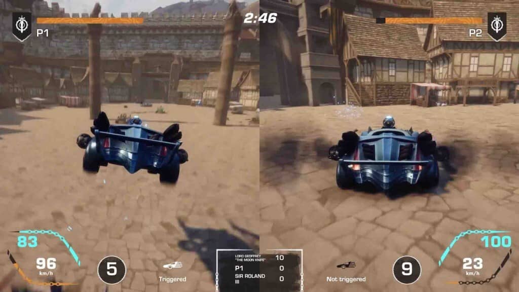 War of Wheels: Hành động tốc độ cao và vũ khí hủy diệt. Xe chiến đấu phun lửa và sử dụng vũ khí laser trong War of Wheels.