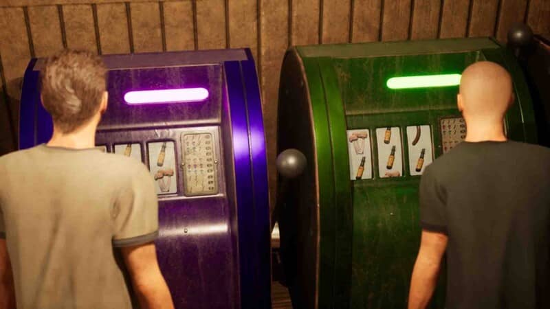 Bum Revenge Online: Khám phá các hoạt động trong game Hai người chơi Bum Revenge đứng trước máy giải trí trong khu vực an toàn