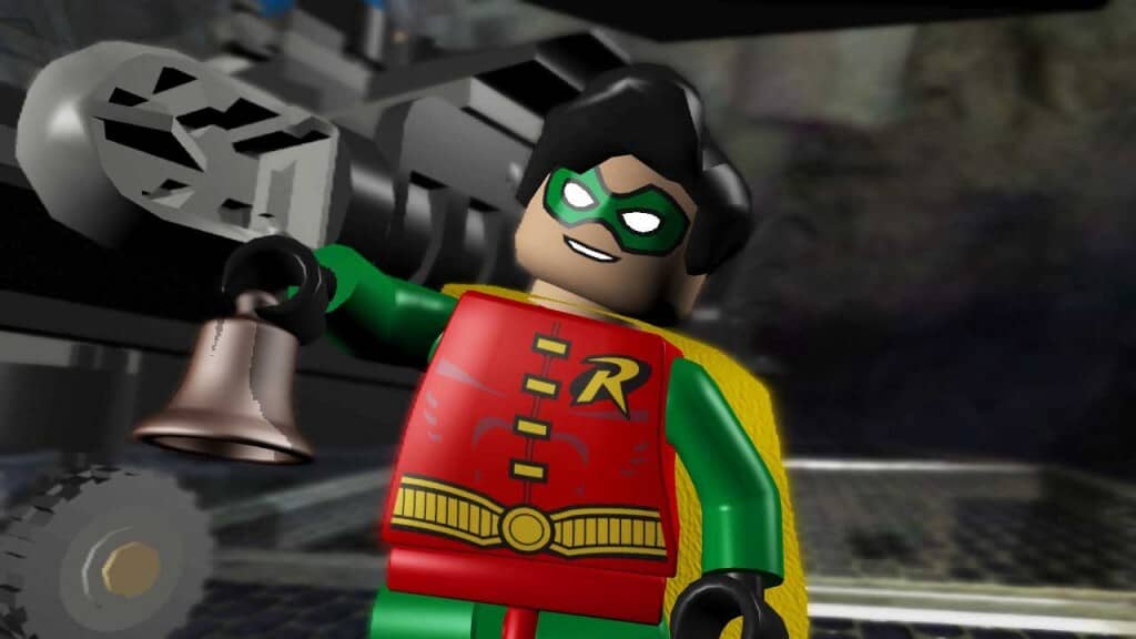 LEGO Batman - Robin điều khiển máy móc lego batman robin tren may