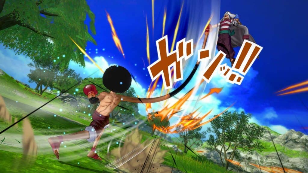 luffy gear 4 vs doflamingo trong one piece burning blood