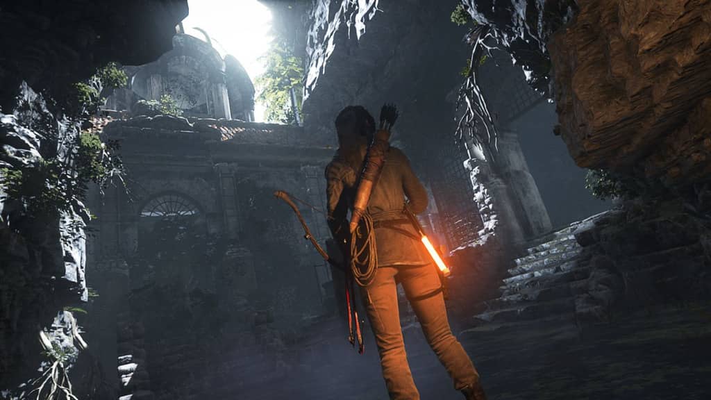 Lara Croft trong hang động – Rise of the Tomb Raider gameplay Lara Croft trong hang động tối ở Rise of the Tomb Raider – Hướng dẫn tải game miễn phí PC