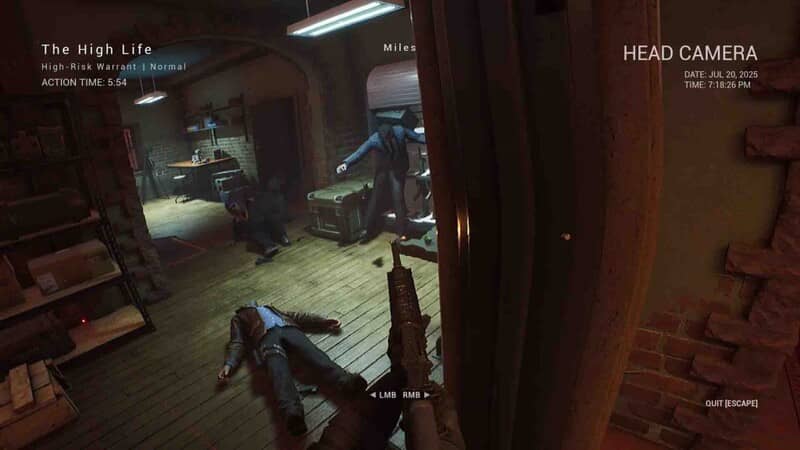 SWAT Commander: Đột kích căng thẳng, chiến thuật trong môi trường hẹp Gameplay SWAT Commander góc nhìn thứ nhất, cảnh đột kích trong nhà