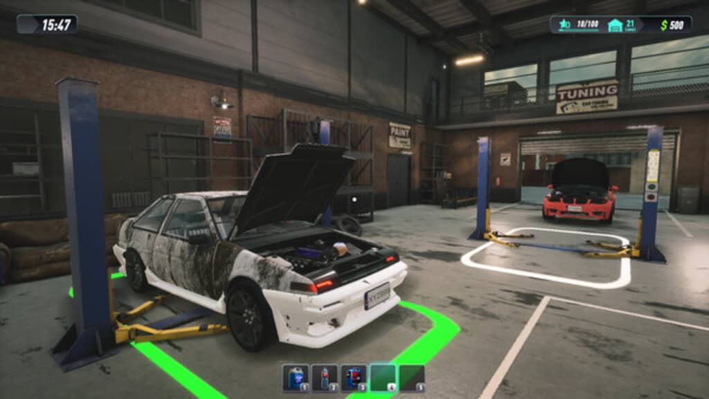 gameplay-go-son-lai-xe-car-service-simulator