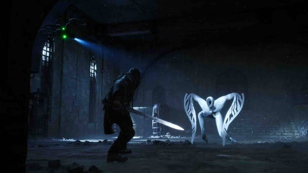 Hình ảnh gameplay đối đầu với quái vật trong Hell is Us Deluxe Edition gameplay-hell-is-us-doi-dau-quai-vat