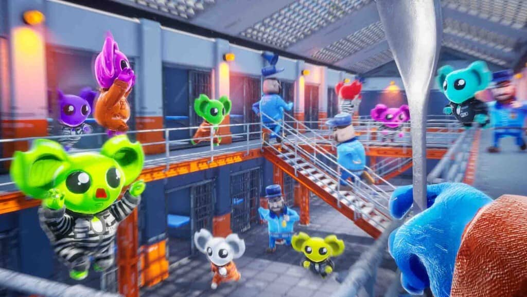 Gameplay CUFFBUST nhân vật koala màu sắc vượt ngục nhà tù
