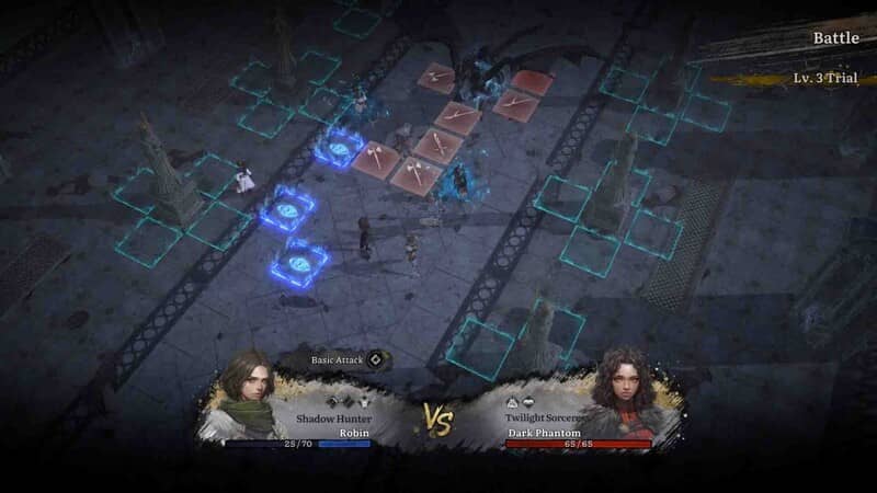Lost Eidolons Veil of the Witch cảnh đấu tay đôi Robin vs Dark Phantom trong thử thách