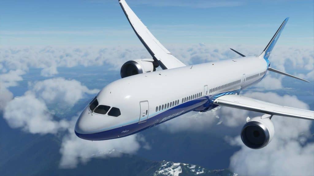 Trải nghiệm cảm giác lái Boeing 787 Dreamliner chân thực nhất trong Microsoft Flight Simulator Microsoft Flight Simulator Boeing 787 bay qua các đám mây, đồ họa siêu thực