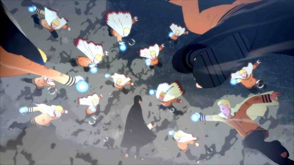 Naruto và Sasuke chuẩn bị tấn công với hàng loạt bản sao Rasengan và Chidori