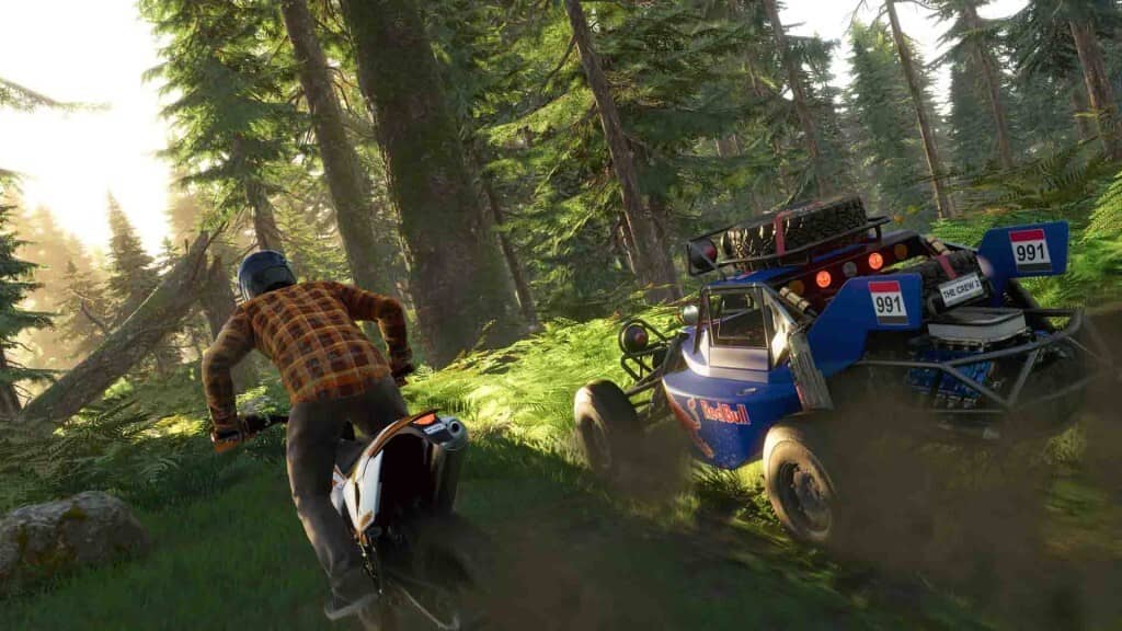 Gameplay The Crew 2 off-road đua xe mô tô và buggy vượt địa hình rừng rậm