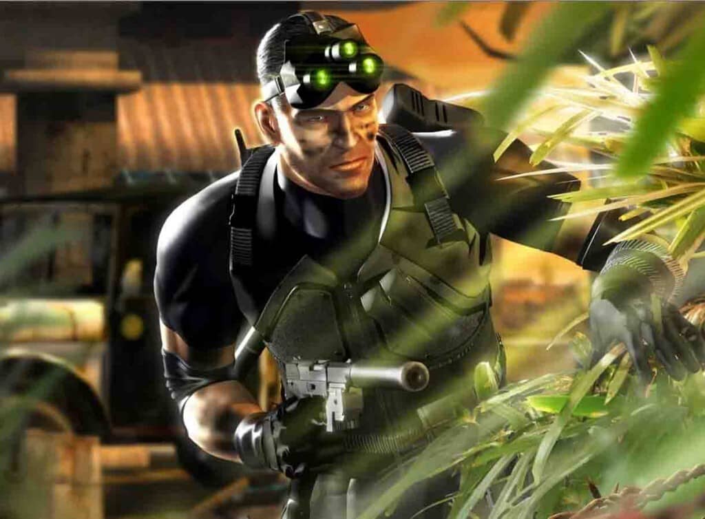 Splinter Cell Pandora Tomorrow Sam Fisher ẩn nấp trong rừng