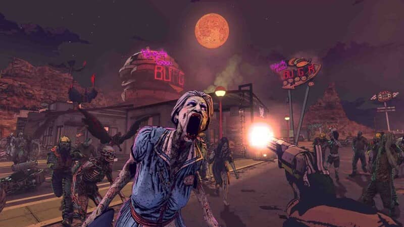 Sinh tồn trong 7 Days Blood Moons giữa bầy zombie 7 Days Blood Moons zombie nữ tấn công trăng máu