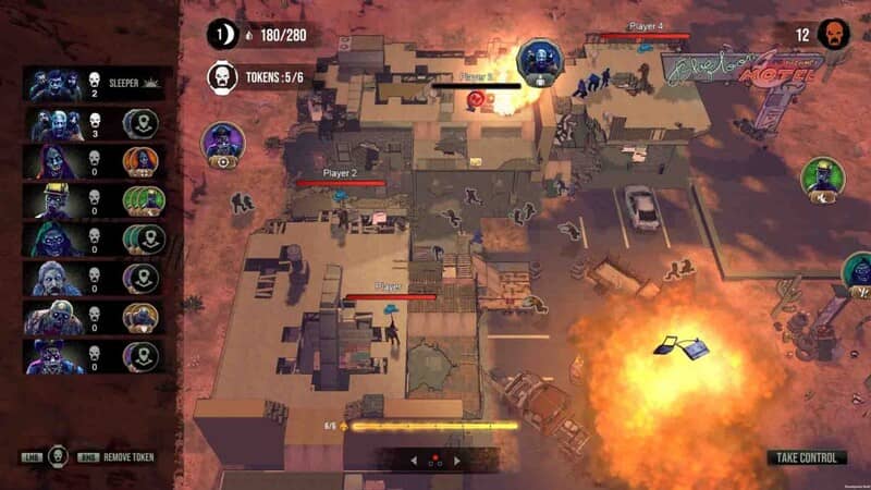 Màn hình chiến thuật và bản đồ 7 Days Blood Moons 7 Days Blood Moons chiến thuật bản đồ góc nhìn trên xuống