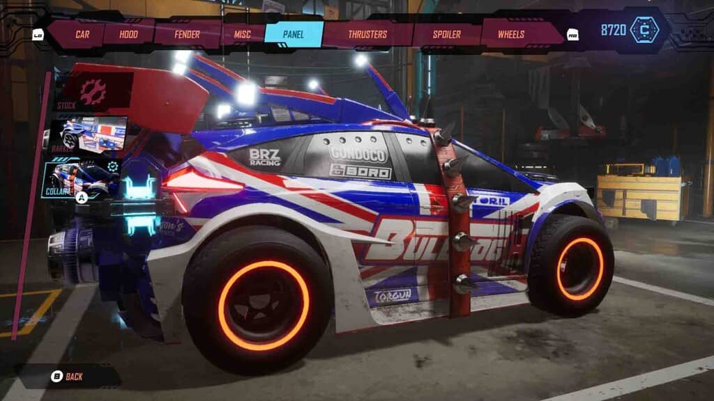 Tùy chỉnh xe đua Cyber Clutch Hot Import Nights màu cờ Anh