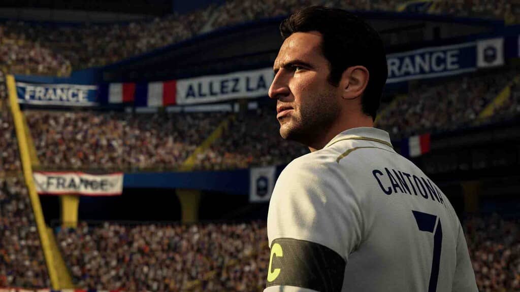 Icon Eric Cantona trong game FIFA 21 Eric Cantona huyền thoại Icon trong FIFA 21 Ultimate Team