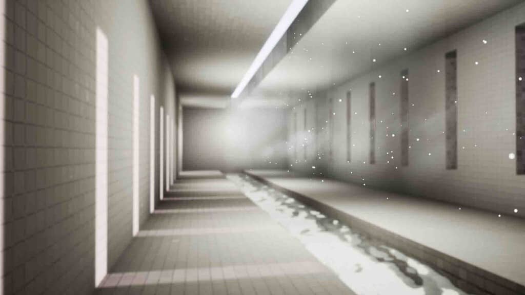 Đi qua Level 2 The Pipe Dreams trong Escape the Backrooms Gameplay Escape the Backrooms level 2 The Pipe Dreams hành lang ẩm ướt