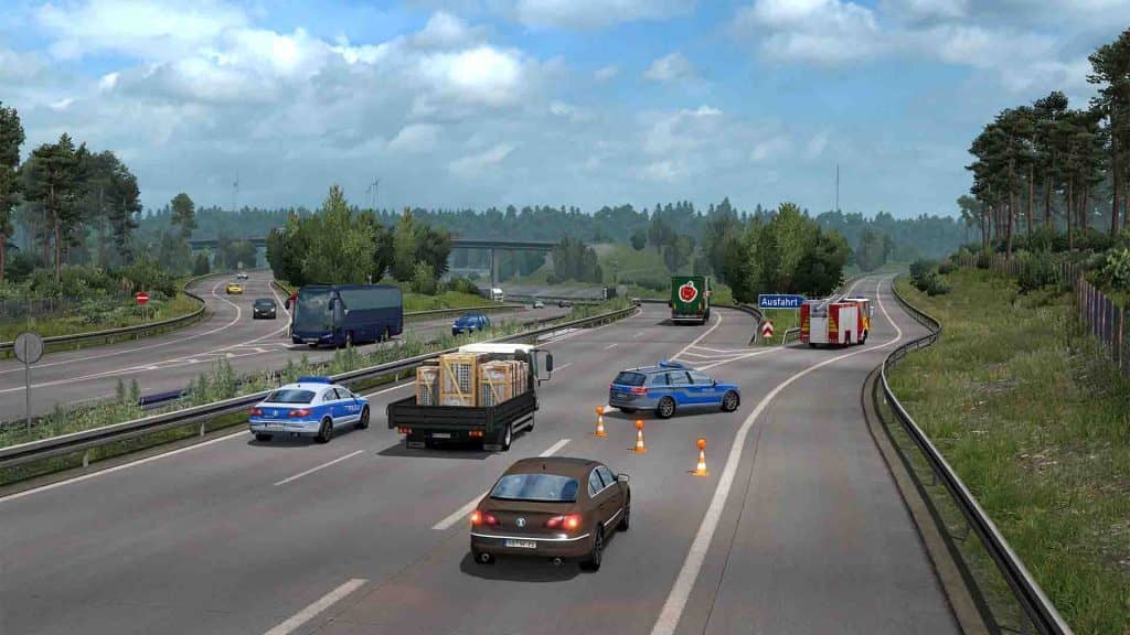 Lái xe tải trên đường cao tốc Autobahn Đức trong Euro Truck Simulator 2
