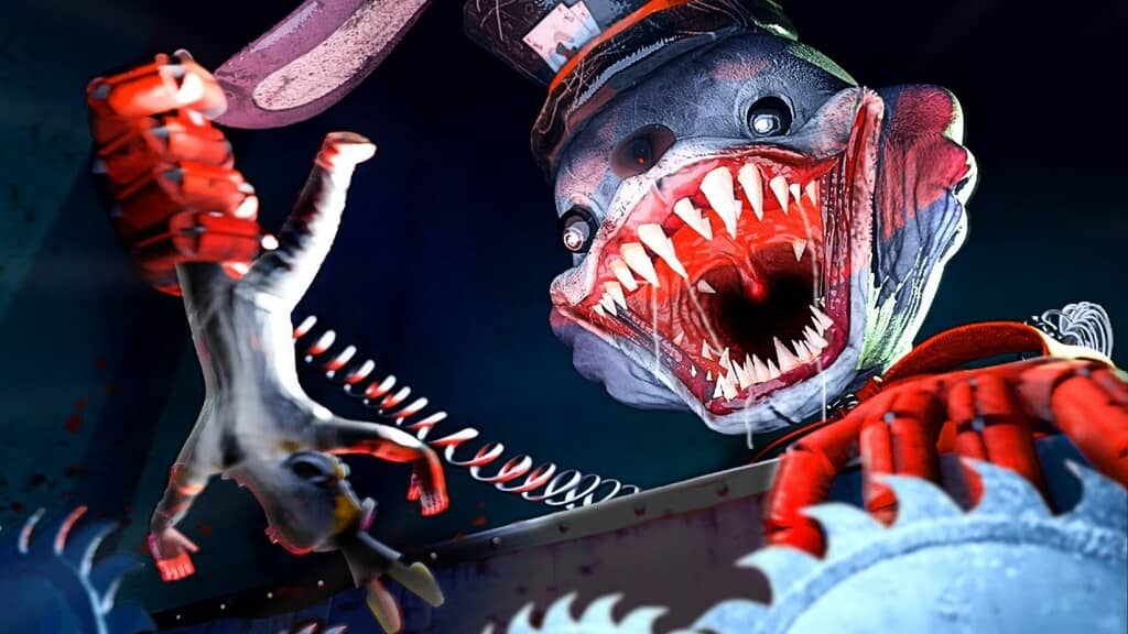 Cận cảnh quái vật Fin trong game kinh dị Finding Frankie. Gameplay Finding Frankie - Quái vật Fin (cá mập) tấn công người chơi.