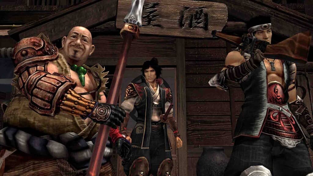 Onimusha 2 Samurais Destiny các nhân vật đồng hành ubei cùng Ekei và Kotaro trong Onimusha 2