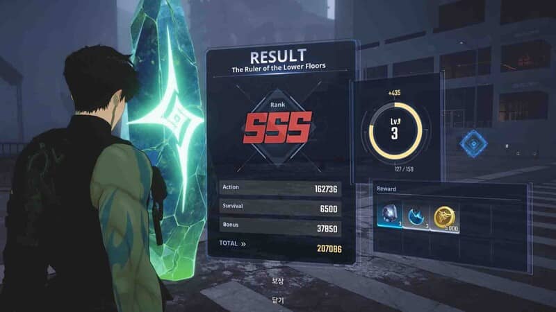 Solo Leveling ARISE gameplay ket qua nhiem vu hang SSS