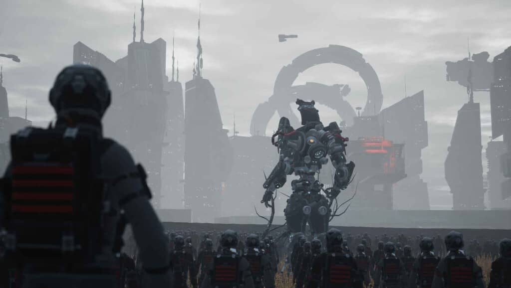 SpaceBourne 2 binh lính đối đầu robot khổng lồ thành phố khoa học viễn tưởng