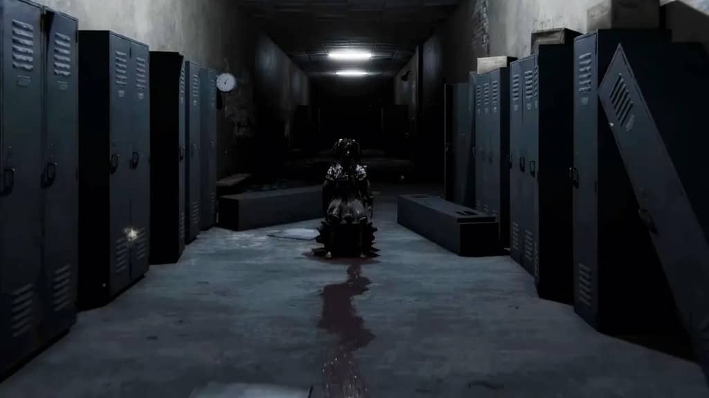 cảnh unmourned búp bê ma ám hành lang tủ khóa