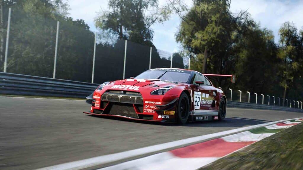 Xe đua Nissan GT-R Nismo GT3 Assetto Corsa Competizione trên đường đua