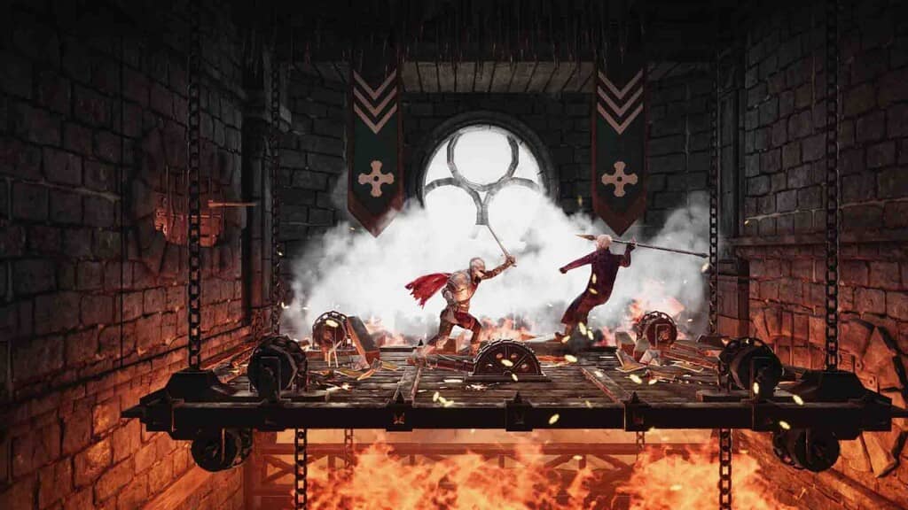 Castle of Heart Retold chiến đấu trên giàn giáo rực lửa