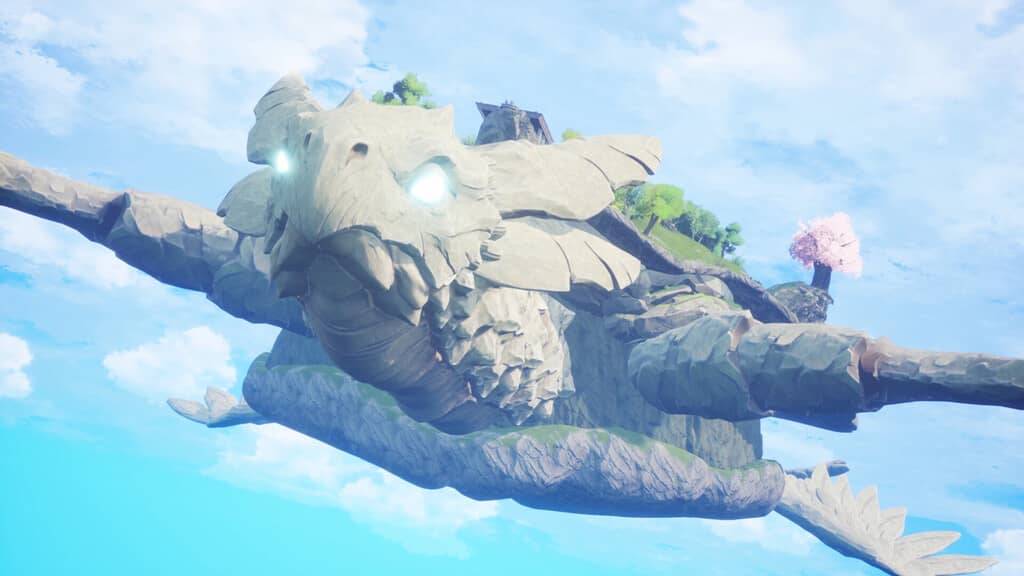 Cloudheim Giant Floating Turtle Island Thần thú rùa đá khổng lồ chở hòn đảo bay trong Cloudheim
