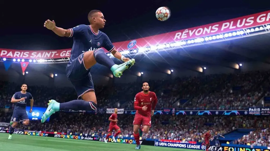 FIFA-22-Mbappe-PSG-Gameplay Gameplay FIFA 22 Kylian Mbappe doi dau Liverpool