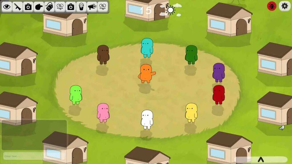 Cảnh tranh luận và bỏ phiếu trong Feign Các nhân vật Feign đang tập trung tranh luận tại quảng trường