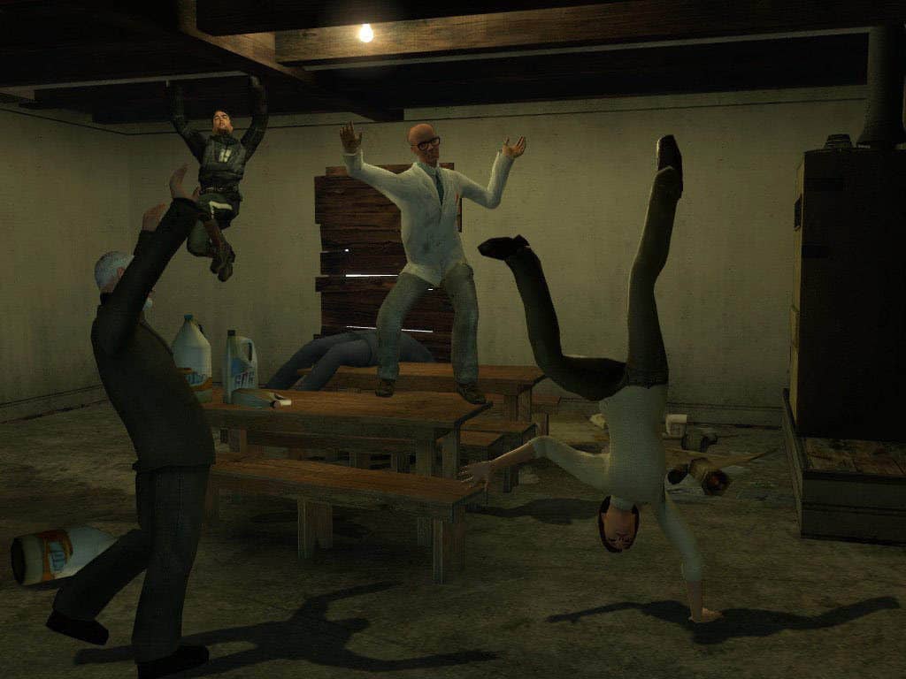 Các nhân vật Half-Life tạo dáng hài hước trong GMod