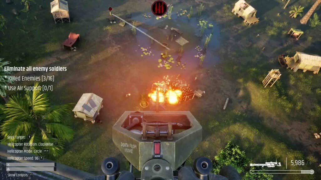 Lối chơi bắn súng trực thăng - Good Kill Cảnh chiến đấu từ trực thăng trong game Good Kill