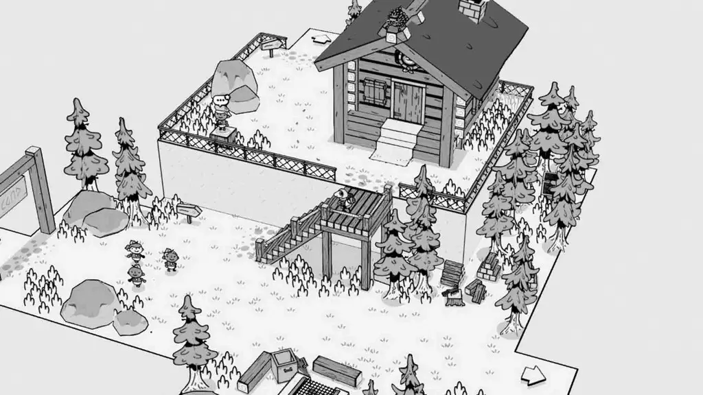 TOEM adventure landscape wooden cabin