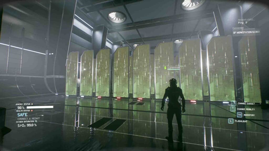 USAC Code Breach - Phòng nghiên cứu dữ liệu Gameplay USAC Code Breach: Nhân vật trong phòng máy chủ khoa học