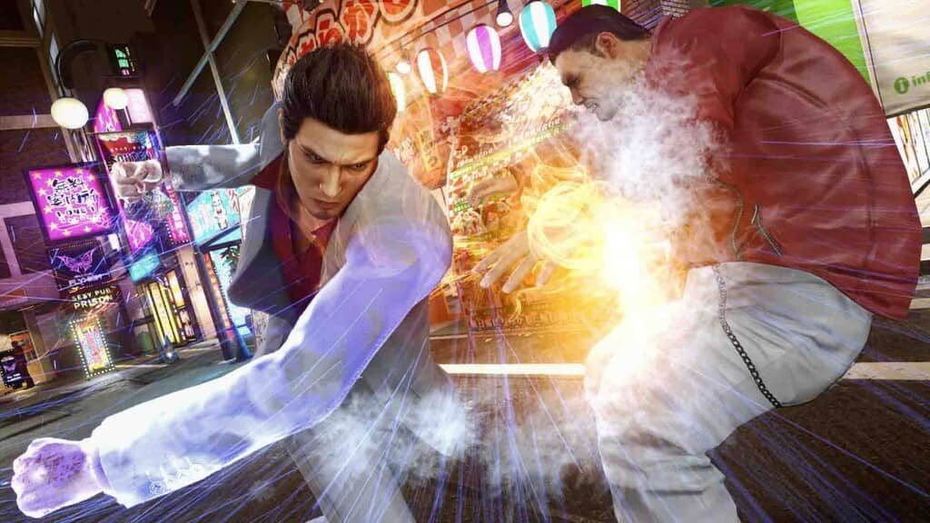 Kiryu Kazuma Heat Action Kiryu Kazuma tung chiêu Heat Action, hiệu ứng sức mạnh