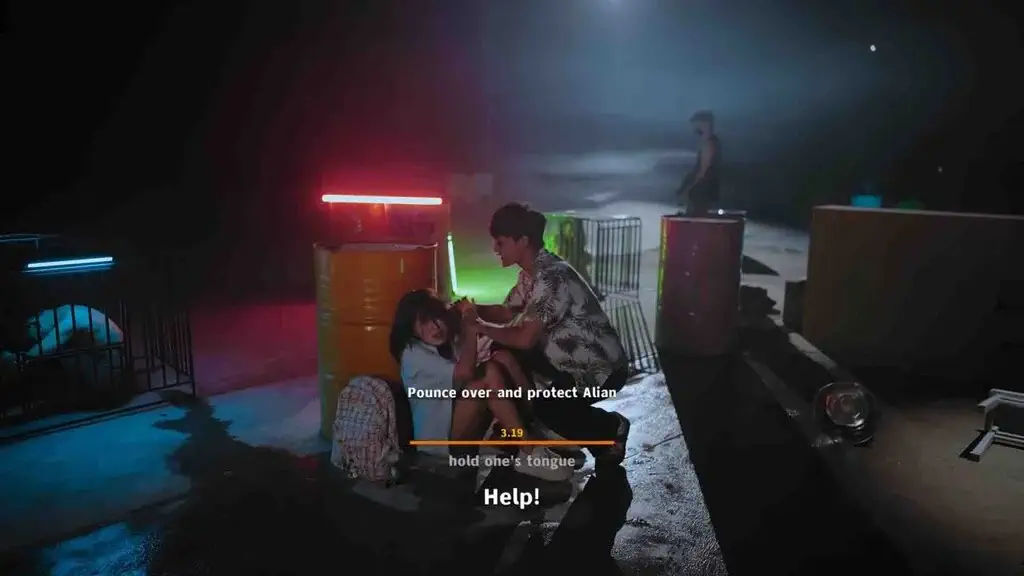 Cảnh hành động giải cứu nhân vật Alian trong Blood Money Lethal Eden