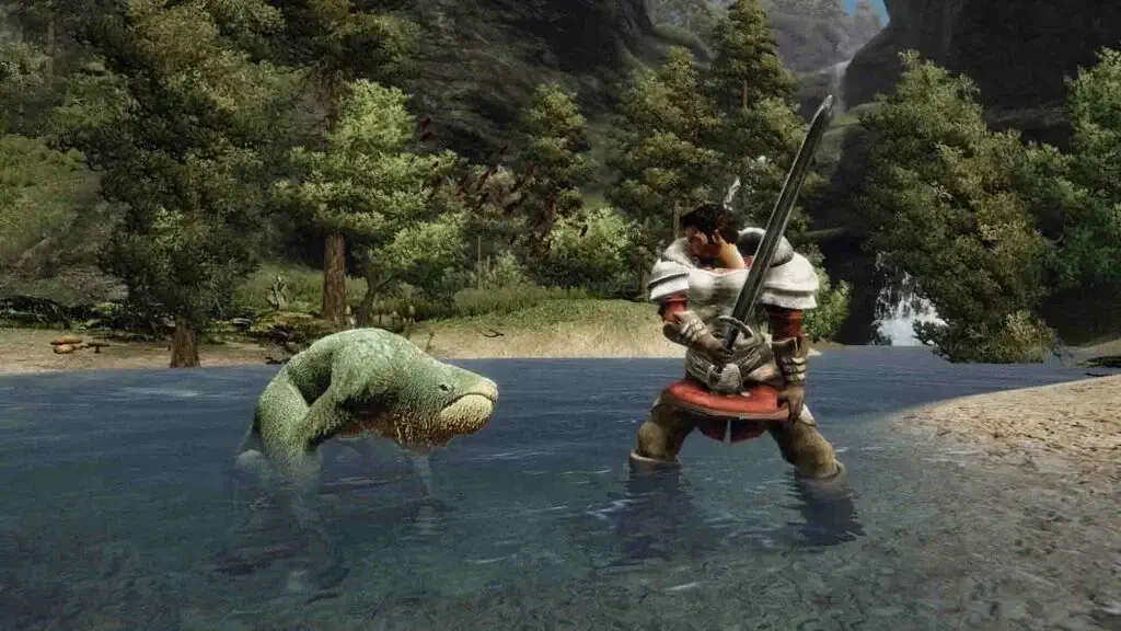 Trận chiến dưới nước với quái vật Lurker trong Gothic Complete