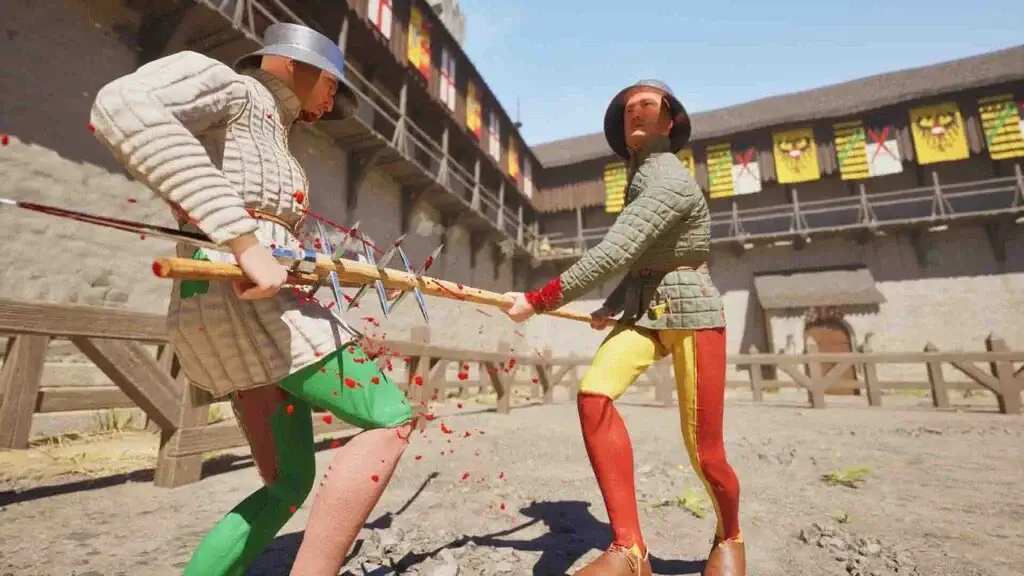 Half Sword vật lý chiến đấu chân thực với vũ khí cán dài Goedendag