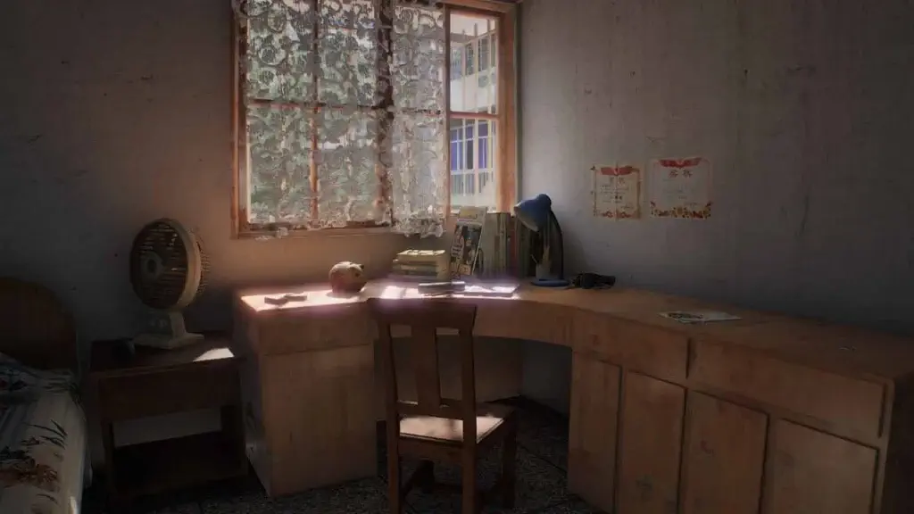 Sonic Frontiers Retro Study Desk Interior Góc bàn học hoài cổ bối cảnh game Sonic Frontiers