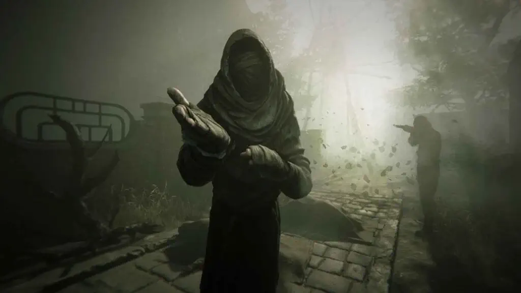 Nhân vật bí ẩn đeo mặt nạ vải trong game Pathologic 3