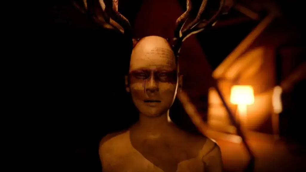 Thực thể quái dị có gạc nai trong game kinh dị The 18th Attic