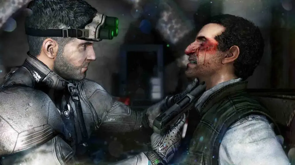 Sam Fisher thẩm vấn kẻ địch trong Splinter Cell Blacklist
