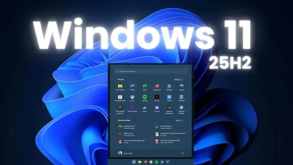 Start Menu giao diện tối Dark Mode trên Windows 11 Pro v25H2 chuẩn SEO