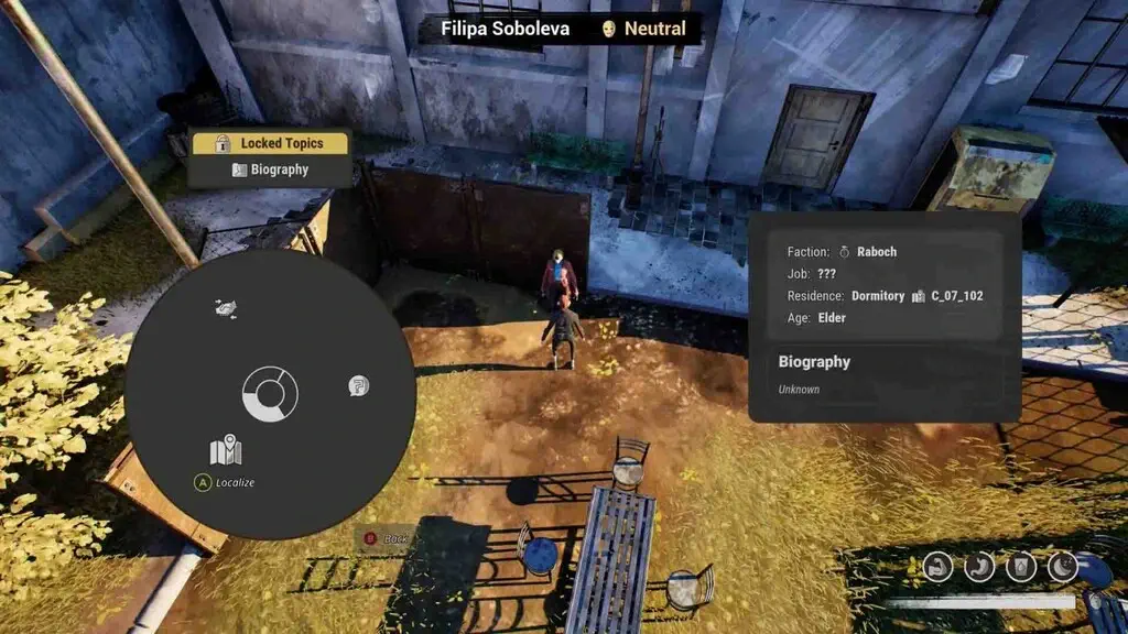 Thông tin chi tiết NPC Filipa Soboleva phe Raboch trong game City 20