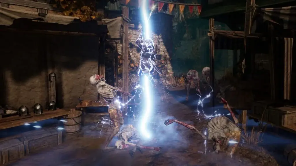 game hordes of hunger gameplay chieu thuc set tieu diet quai vat skeleton