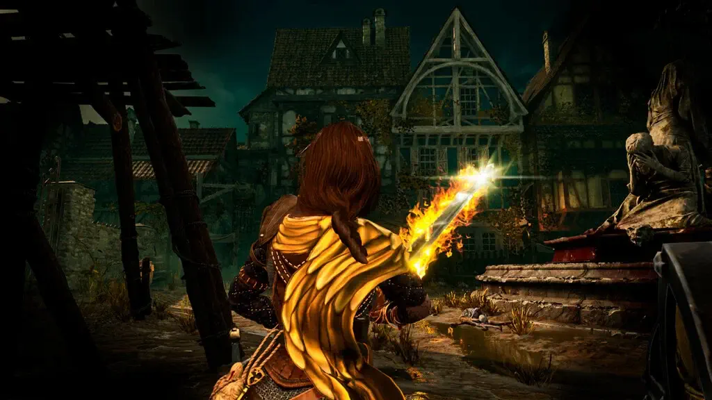 nhan vat cam kiem lua trong game hordes of hunger do hoa dep mat