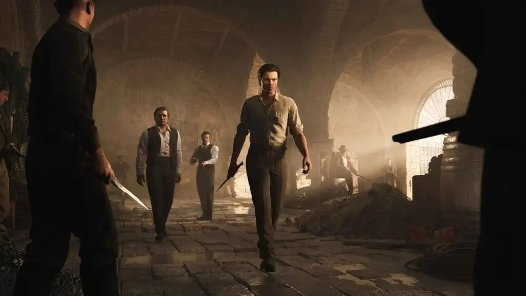 mafia the old country nhom sat thu cam dao trong ham ruou co